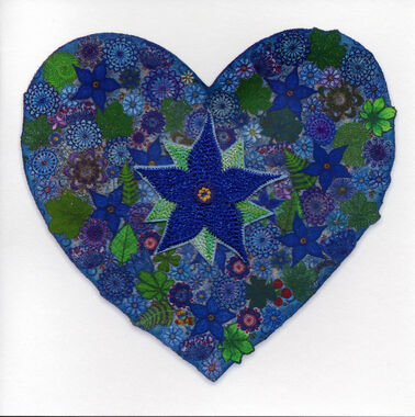 Photography of Blue Flower Heart